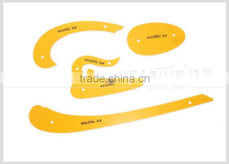 Kearing Brand 5pcs per set 1.2mm thick plastic flexible sewing french curves for Fabric pattern making #1305S