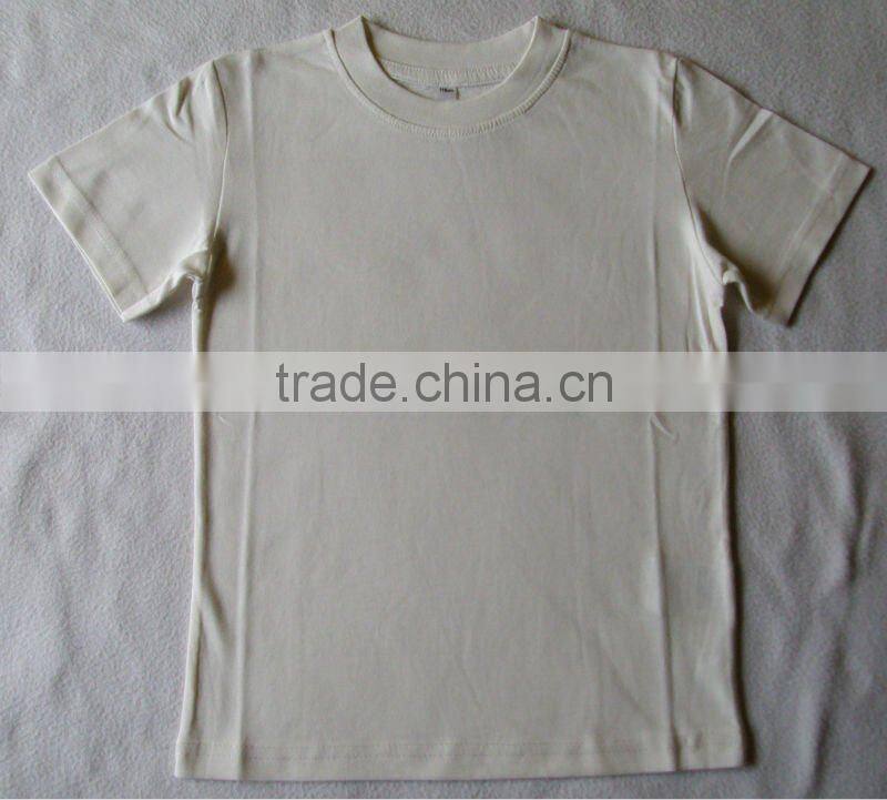 100% combed cotton boys short sleeve blank t-shirts , Children blank t-shirts,