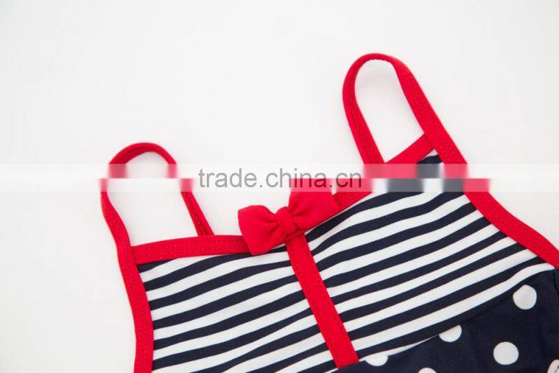 2017 OEM Service One Piece Design Girl Swimwear Kids Beachwear