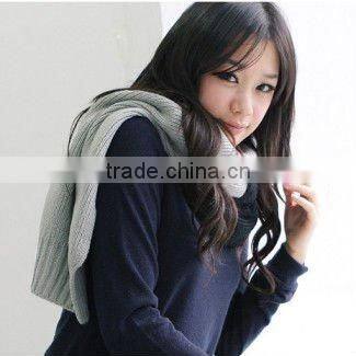 handmade new winter fashion scarf in single layer green color