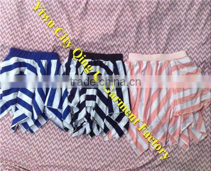 Funky Designs Toddler Girls Boutique Chevron Clothing Baby Persnickety Girls Cotton Black/White Zigzag Double Ruffle Pants
