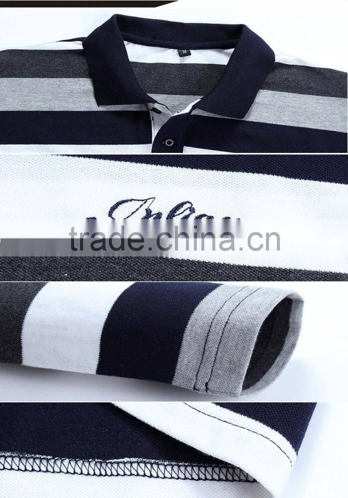 Wholesale factory OME high quality long sleeve men polo shirt custom design