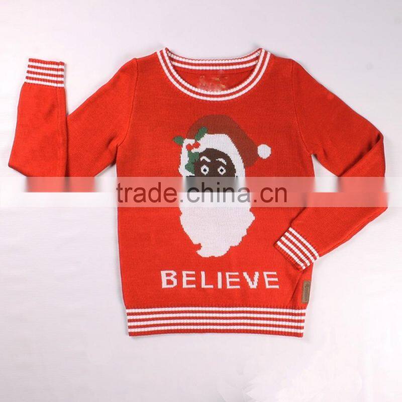2016 Latest cashmere sweater for female Christmas black santa