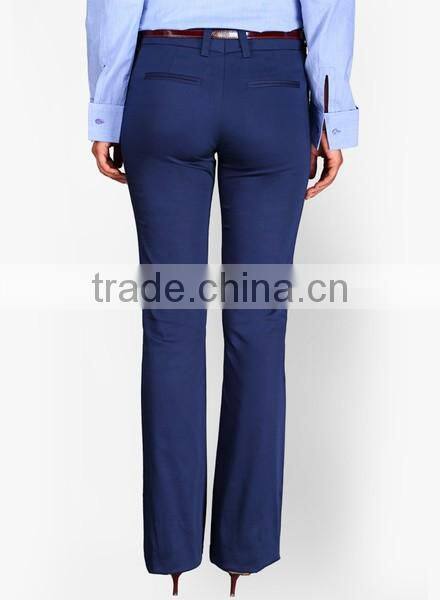 ladies chino pants,brand name women pants,flare chino pants