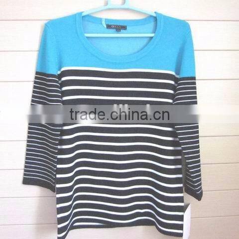 stripes men's 100% acrylic jumper long sleeve U.K.design sweater