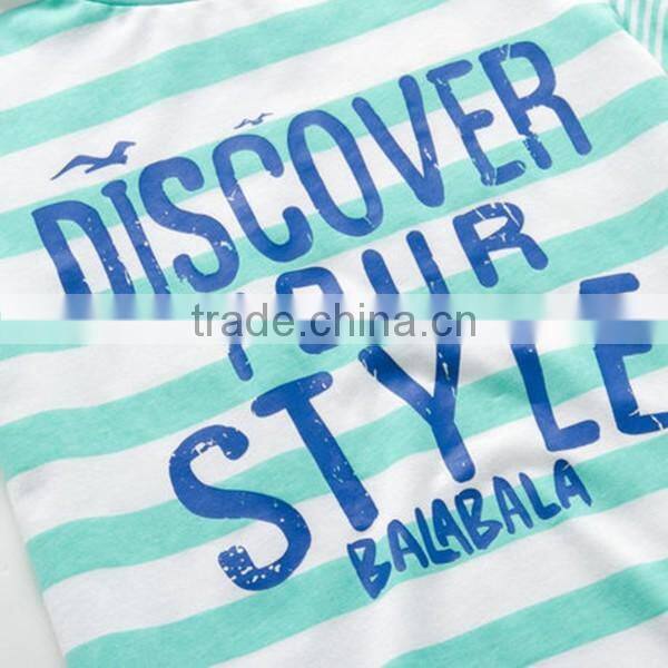 wholesale oem fashion design stripe boys t-shirt
