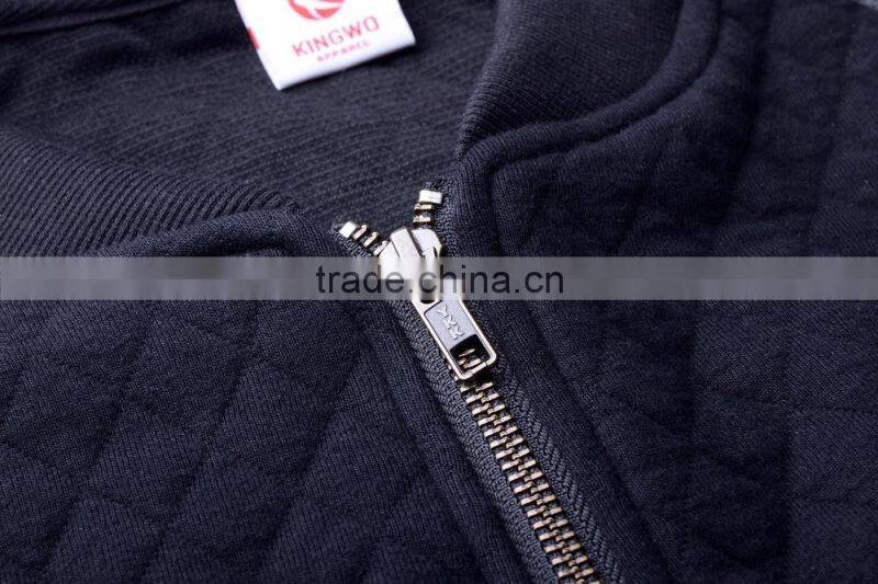 Custom Bomber Jackets Men OEM Men Knitted Quilted Zipper Men Varsity Jacket