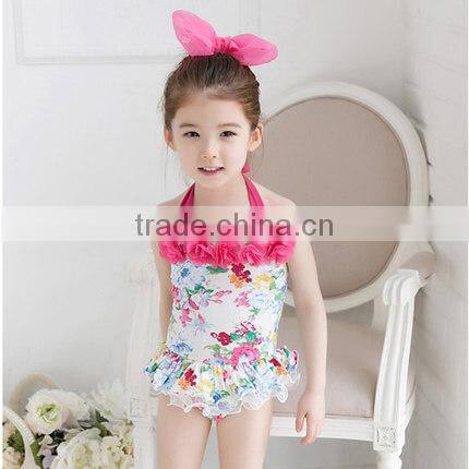 2015 one piece girl sexy cute swimwear suit