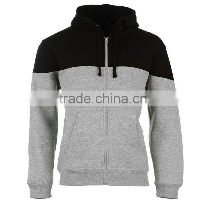 Factory Custom Two Color Plain Cotton Hoodie