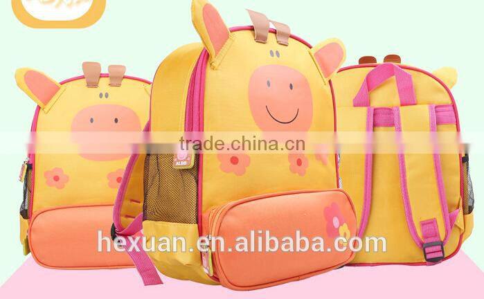 8 designs stocked or OEM, Children Kids Baby Cartoon Backpack Export School Bags
