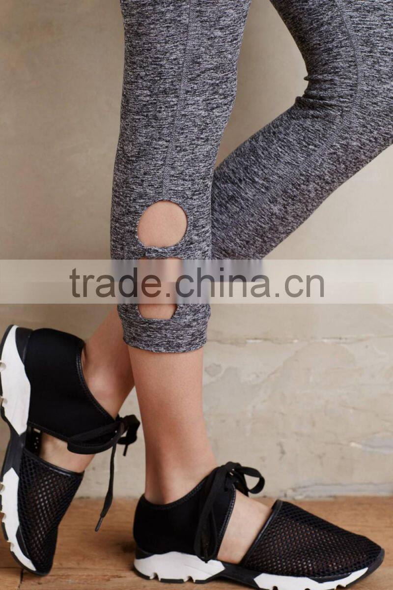 Custom Women Yoga Wear Polyester Spandex Dry Fit Sexy Gym Fitness Leggings