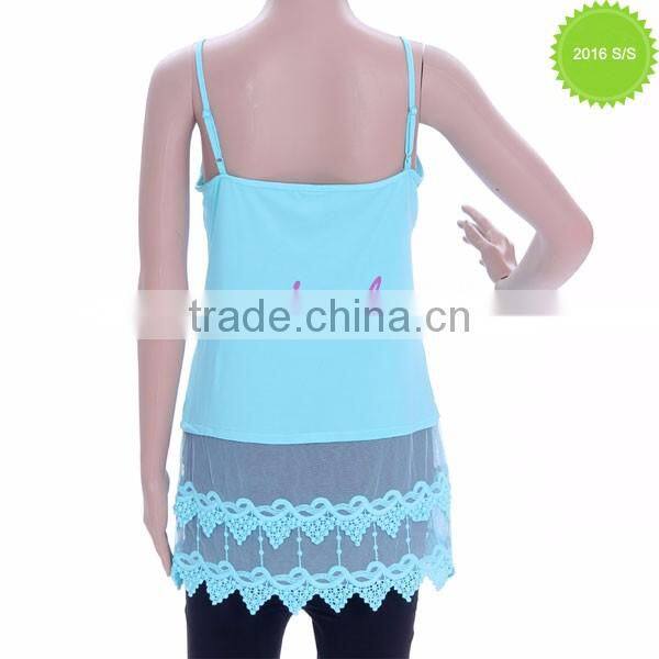 2016 factory wholesale lace shirt