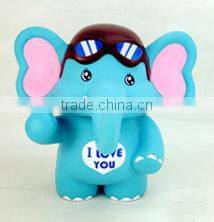 Novelty Resin Elephant kids money box for promotion
