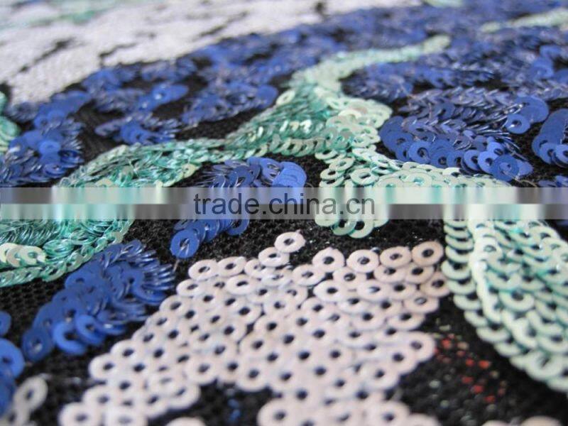 Sequins fabric 3mm sequins fabric lace fabric