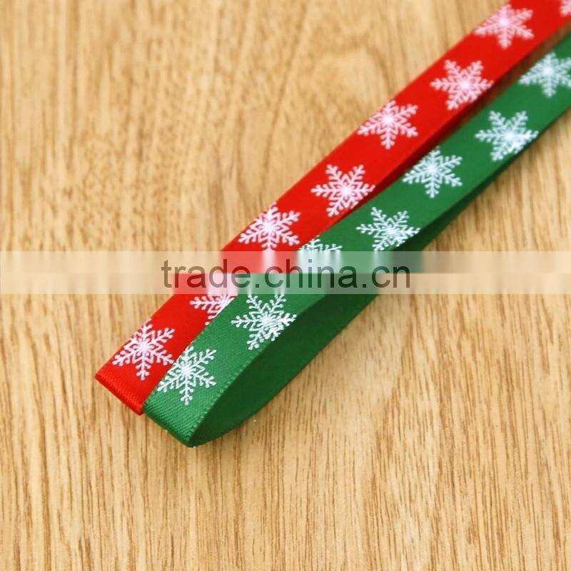 Decorative Halloween Printed Polyester Satin Ribbon