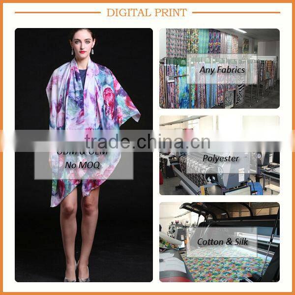 Fashion Digital Printed Silk Shawls