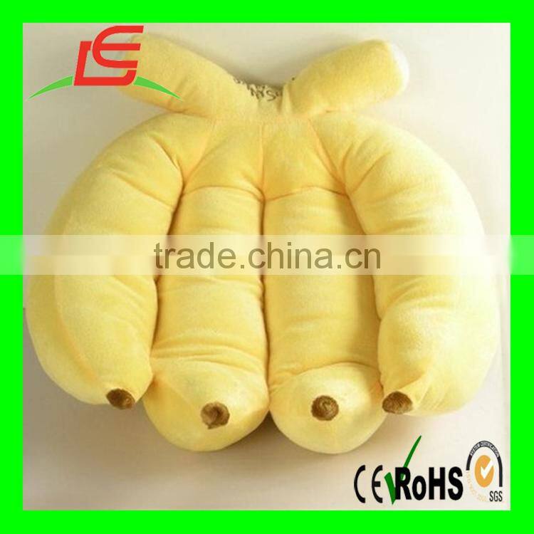 LE B095 Hot sale banana plush stuffed toys in fruit design for kids