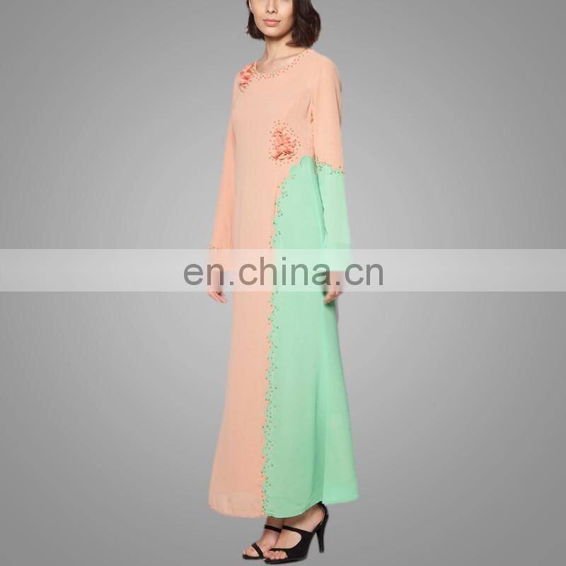 Wholesale Model Baju Kurung Modern Beaded And Emboridery Islamic Clothing Fashion Dress