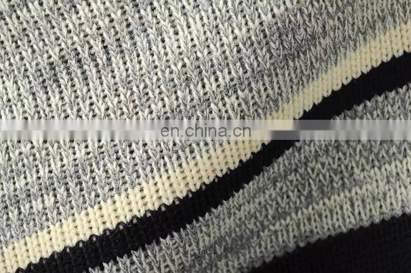 Wholesale Latest Fashion Women Pullover Computer Knitted Jacquard Merino Wool Cashmere Sweater