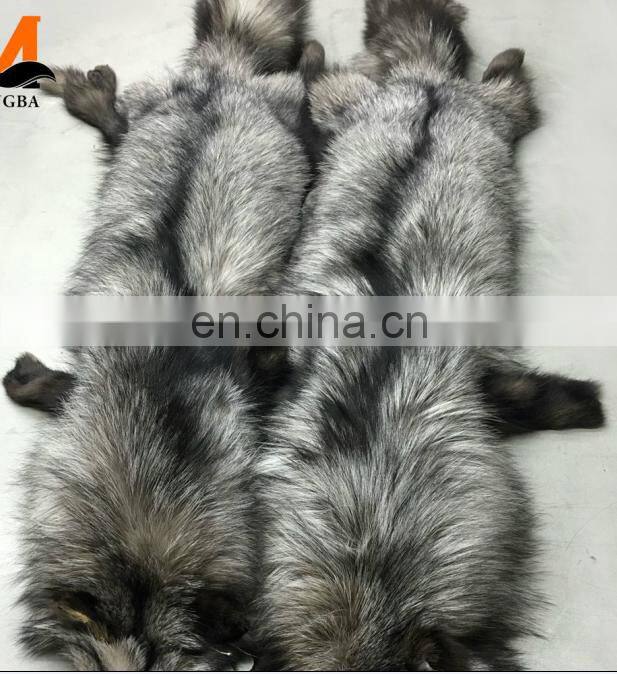 Wholesale Tanned Silver Fox Fur Skin Fox Fur Pelt For Garment