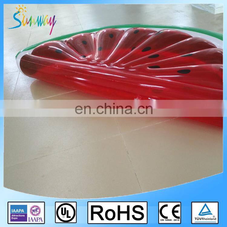 2017 NEW Red Transparent Half Inflatable Watermelon Pool Float