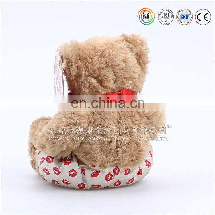 ICTI audits EN71/ 123 OEM red heart teddy bear custom in China