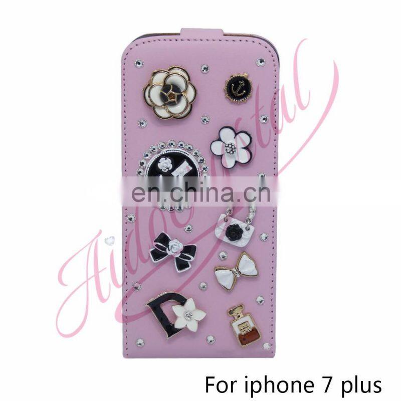 2016 New Customized cute best Leather Flip Cover Phone Case for Apple iPhone 7 7 plus Skin