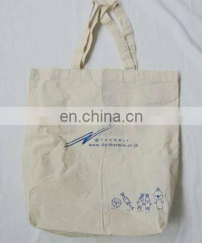 Custom made red non woven shopping bag words print handled bag