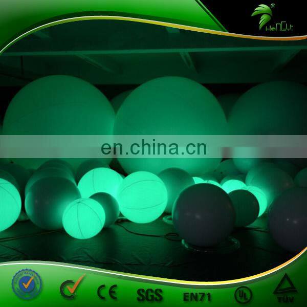 Custom Size LED Glow Balloon Inflatable Zygote Interactive Ball LOGO Printing Advertising Party Display with Colored Lightings