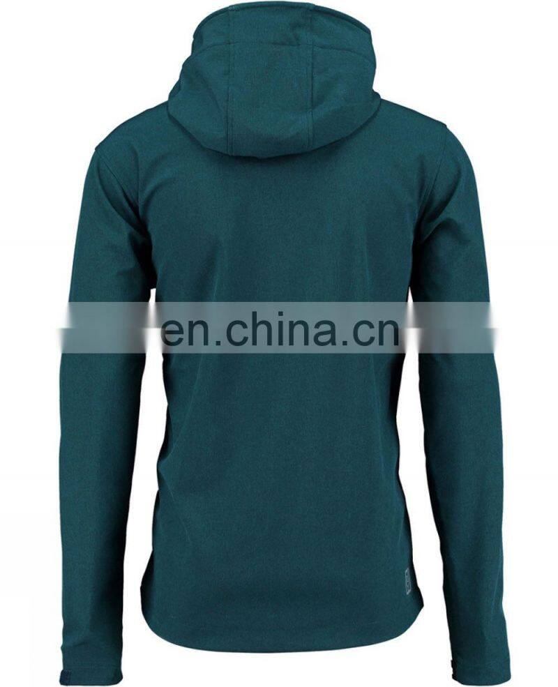 mens softshell fabric jacket in contrast color