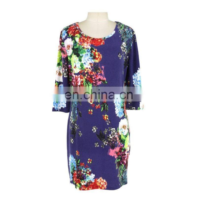 Floral Printing Old Women Free Size Dress Latest Designs