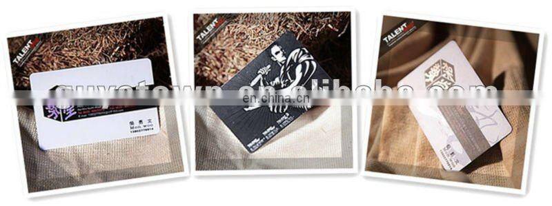 custom private design PVC plastic business card