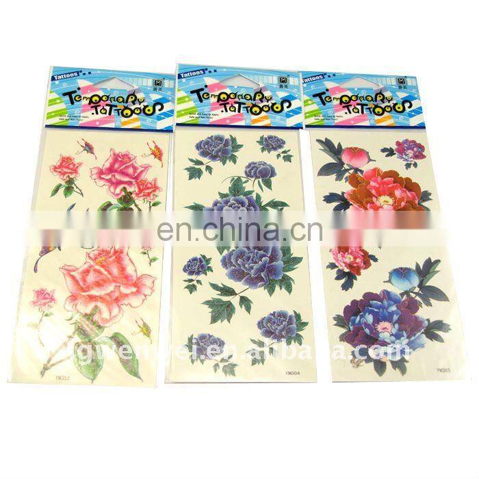 OEM fashion temporary tattoo sticker