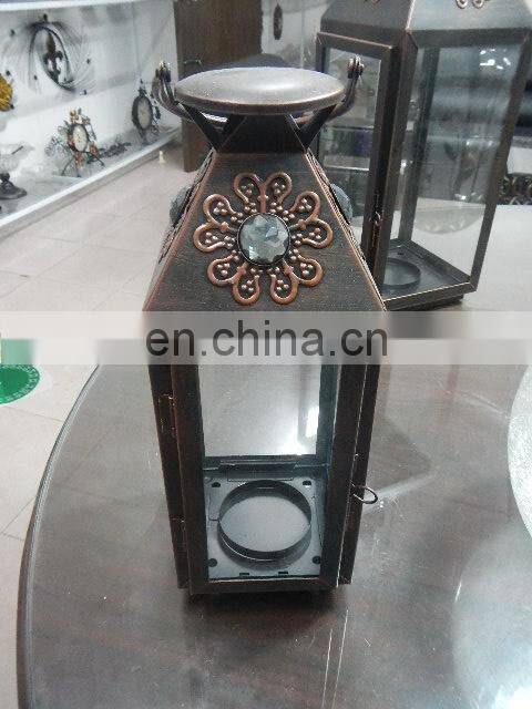 Metal candle lantern, iron candle lantern