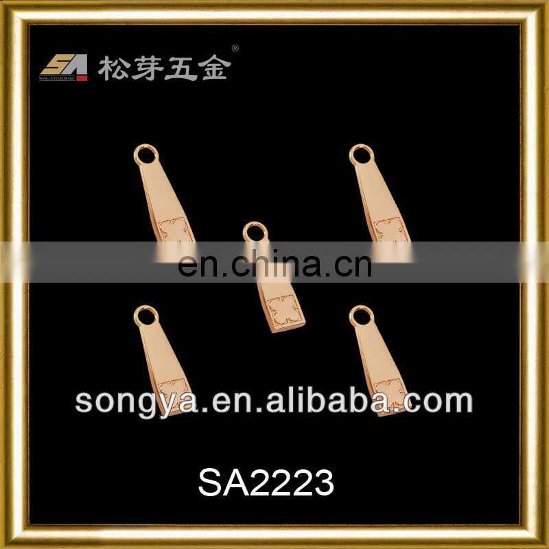 High material zipper and slider for garment
