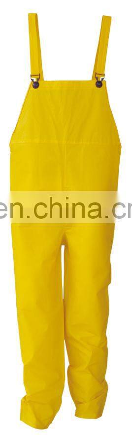 yellow pvc/polyester/pvc coverall festival raincoats waterproof coverall