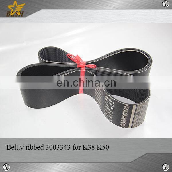 Hot selling diesel v ribbed belt 3003343 for cummins K38/K50 parts