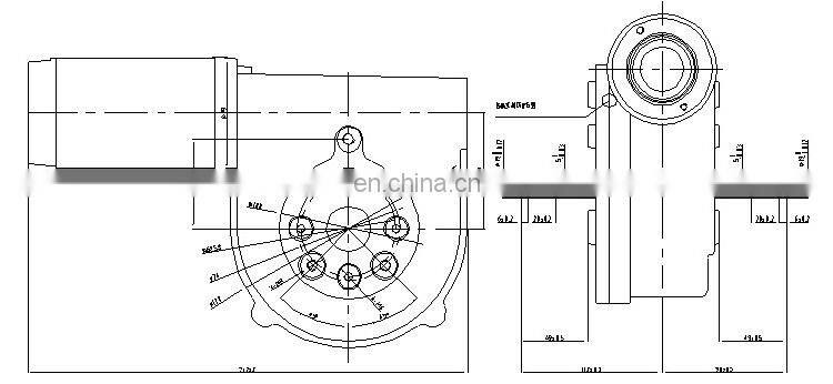 S237 OEM Wholesale 24V 24 volt High Torque 25rpm DC reduction Gear Brushed Motor for transmission