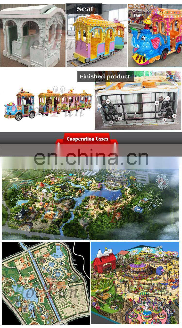 amusement electric mini trackless train for kids