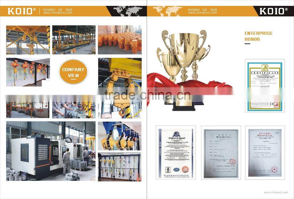 Special design for limit space 0.5t electric chain hoist with low headroom