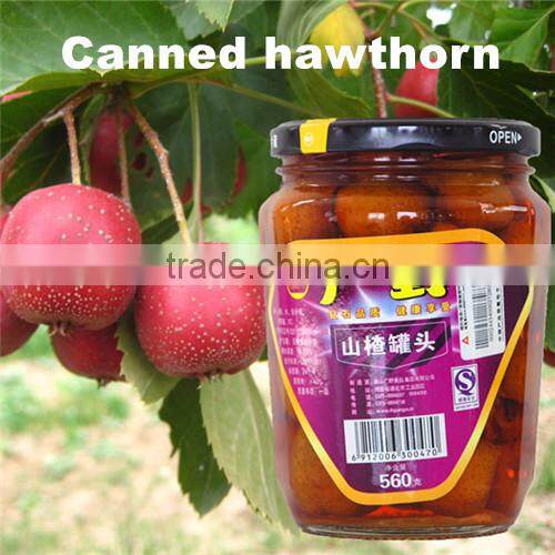 health canned fruit food chinese hawthorn in syrup
