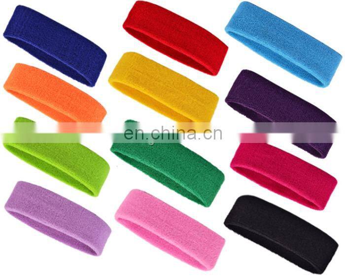 Fine combed cotton elastic sport running sport headband