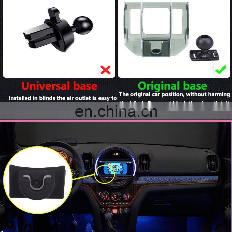 Car Mobile Phone Holder for MINI Countryman F60 MK2 2017 2018 2019 Telephone Stand Bracket Air Vent Accessories for iphone LG