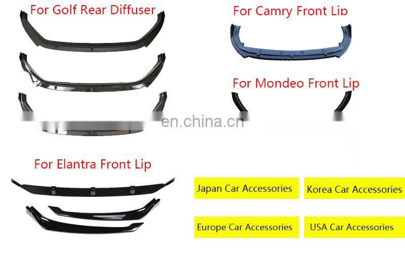 2021 New Other Exterior Accessories carbon fiber front lip ABS universal front bumper lip splitter spoiler front shovel