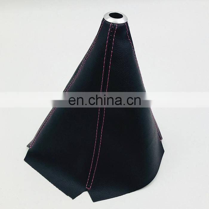 Auto car universal suede leather shift boot cover gaiter gear manual shifter