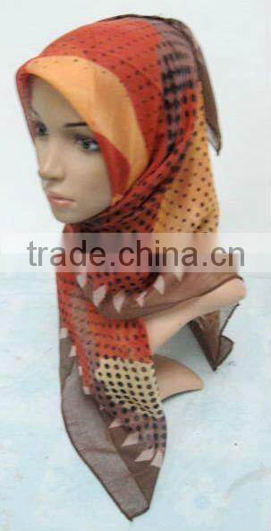 S901 clearance sale Dubai voile 1m*1m muslim scarf square scarf
