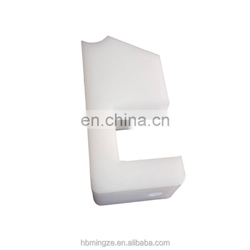 Custom high density cnc polyethylene nylon solid plastic block support nylon block