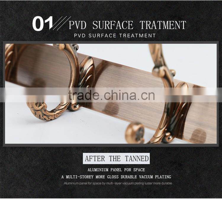 Wesda zinc alloy coat hook Hang hang clothes from a vintage copper cap Bathroom toilet 070