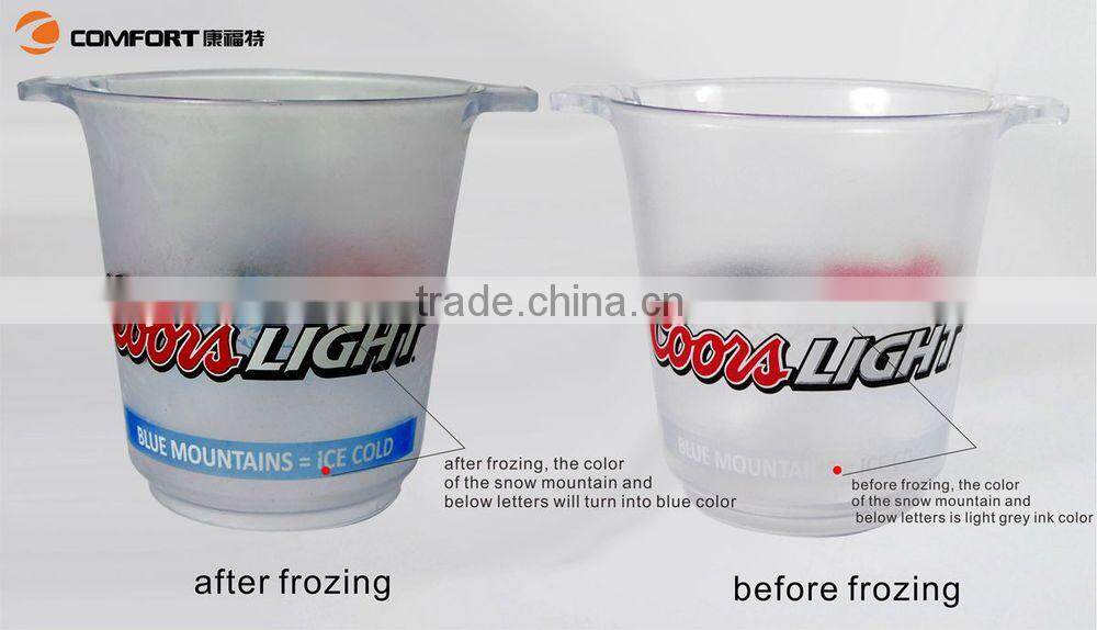 SGS Johnnie Walker round Ice Bucket Plastic Material plastic ice buckets for party