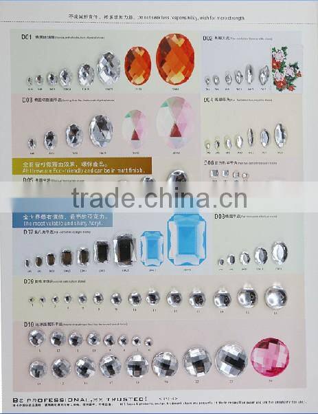 super fancy trangle acrylic stone with claw cup